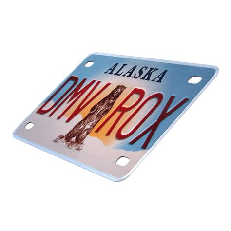 3d alaska license plate