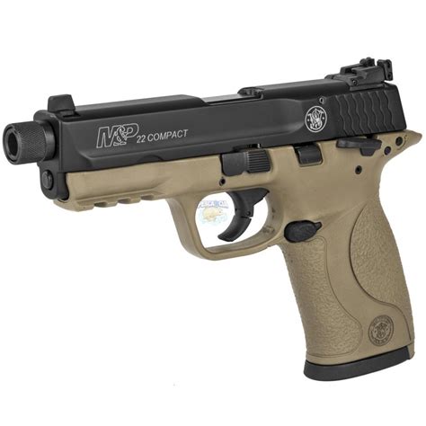 Pistola Smith Wesson M P Compact Cerakote Fde Cal Lr Tiros