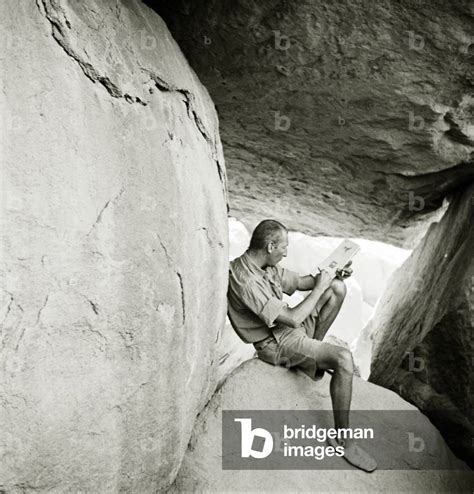 Portrait Of L Szl Alm Sy Documenting Prehistoric Cave Paintings The