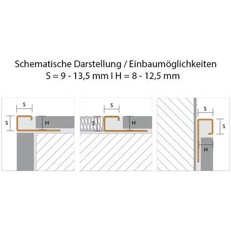 Fliesenschiene Als Quadratprofil Edelstahl V A Gl Nzend L Nge