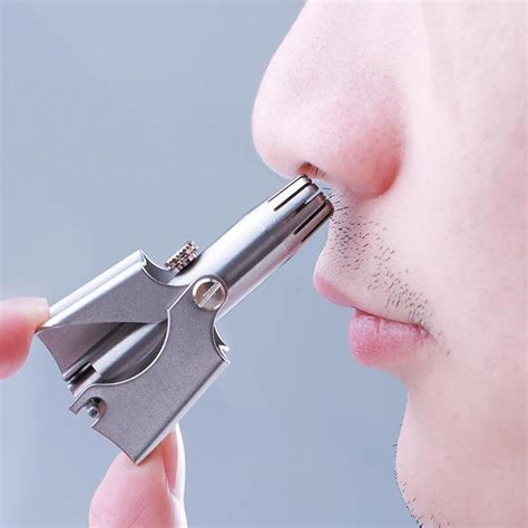 Cheap Men Nose Hair Trimmer Stainless Steel Nose Hair Remover Manual Trim Nose Ear Vibrissa