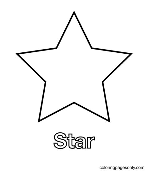 P Ginas Para Colorear De Estrellas Coloringpagesonly