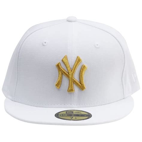 Boné New Era 59fifty Mlb New York Yankees Branco Rock City