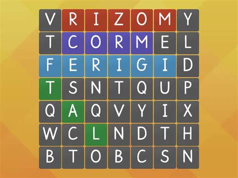 Clasa V Wordsearch