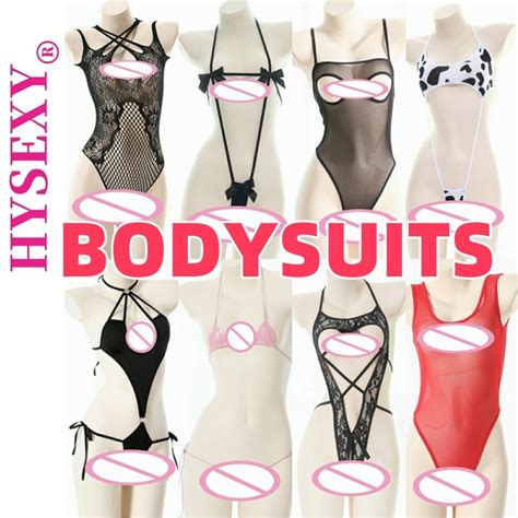 Sexy Lingerie Female Sexy Bikini Stretch Jumpsuit Perspective Temptation Open File Free Take Off