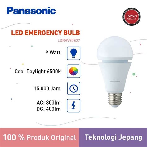 Jual Panasonic Lampu Bohlam Led Emergency Bulb Watt Cool Daylight