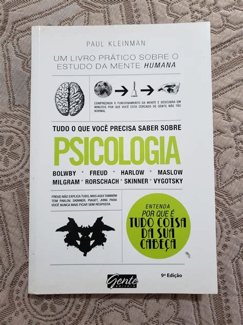 Livro Tudo O Que Você Precisa Saber Sobre Psicologia Livro Gente