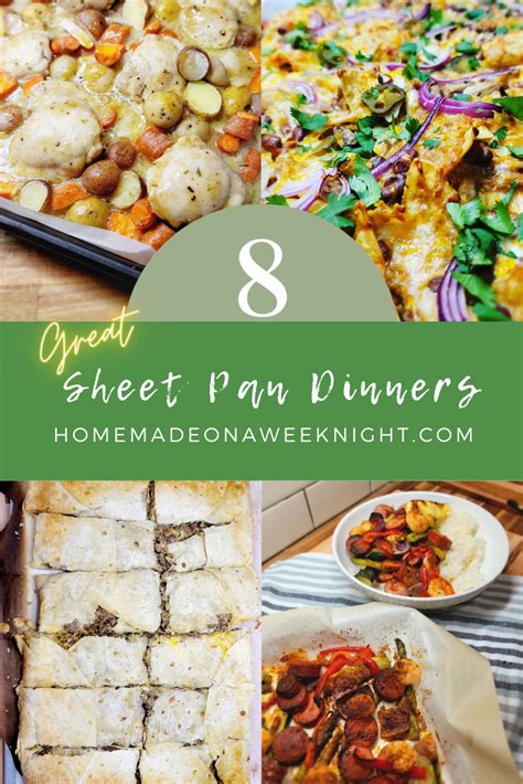 8 Great Sheet Pan Dinners Homemade On A Weeknight