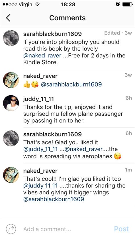 An Instagram Chat Re Naked Raver Raver Books Naked