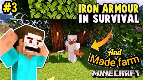 I Craft Fully Iron Armor Me My Friend Minecraft Survival Series Part