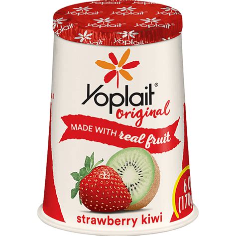 Yoplait Original Yogurt Low Fat Strawberry Kiwi Flavored Riesbeck