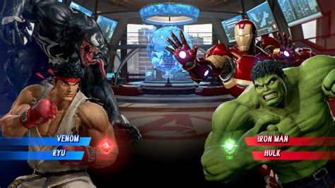 Venom Ryu V S Ironman Hulk Very Hard Ai Marvel Vs Capcom Game