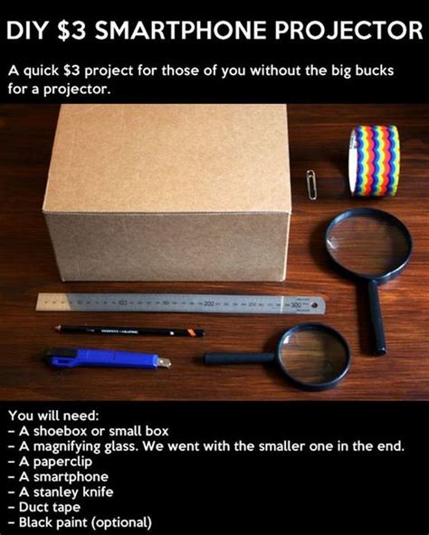how to make phone projector