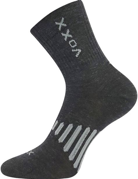 Voxx Unisex Sportowe Skarpetki Merino Bm Ciemno Szary