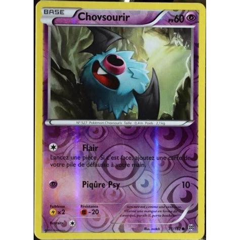 Carte Pokémon 71 162 Chovsourir 60 PV REVERSE XY Impulsion Turbo FR