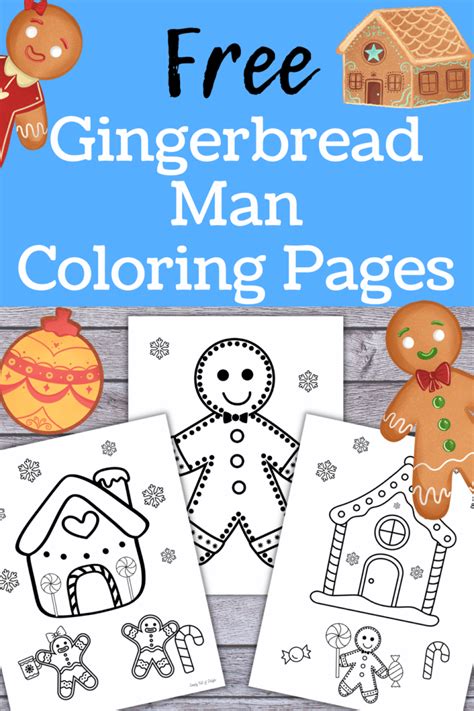 Cute Gingerbread Man Coloring Pages Free Printable