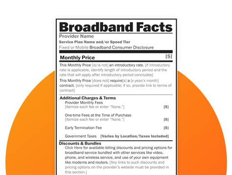 Broadband Consumer Labels Everything You Need To Know About Broadband