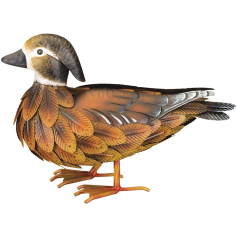 Regal Art And T 15 In H Metal Female Wood Duck Lawn Ornament Elitsac Inc