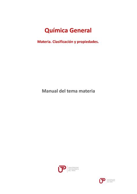 U1 S1 Manual del tema materia quimica general Química General Manual