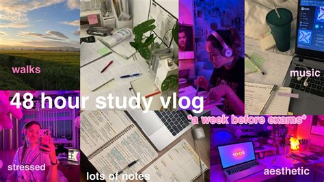 48 Hour Study Vlog PRODUCTIVE Week Before Exams GCSE 2023 YouTube