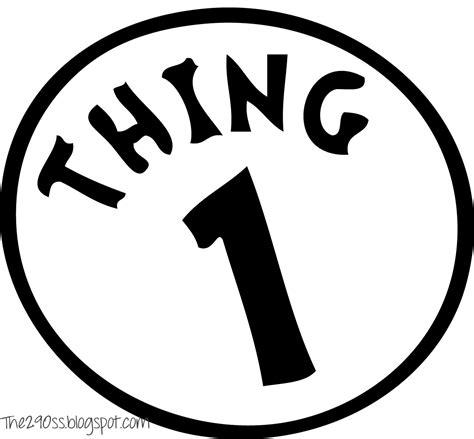 Pictures Of Thing 1 And Thing 2 Free Download On Clipartmag