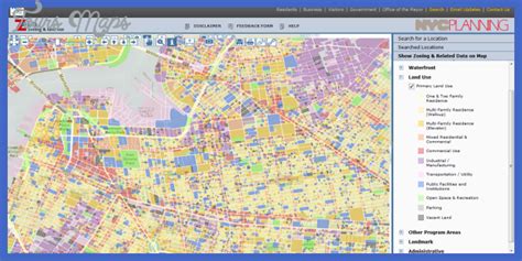 New York city zoning map - ToursMaps.com