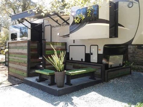 Best Rv Patio Ideas 10 Trailer Decor Patio Campsite Decorating