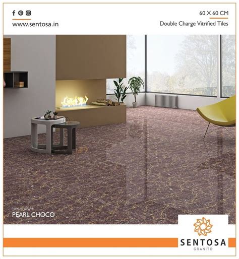 Sentosa Granito Brand Doublecharge Vitrified Tiles Pearlchoco