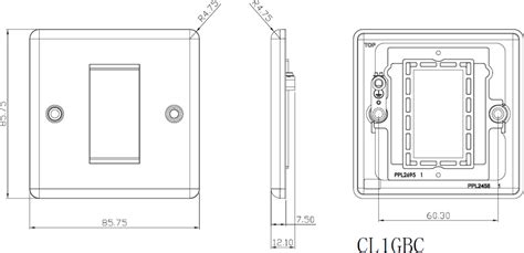 1G Modular Faceplate Matt Black ML Accessories