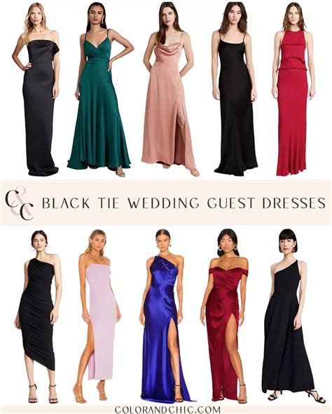 What To Wear Black Tie Wedding Dresses Images