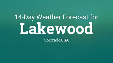 Lakewood, Colorado, USA 14 day weather forecast