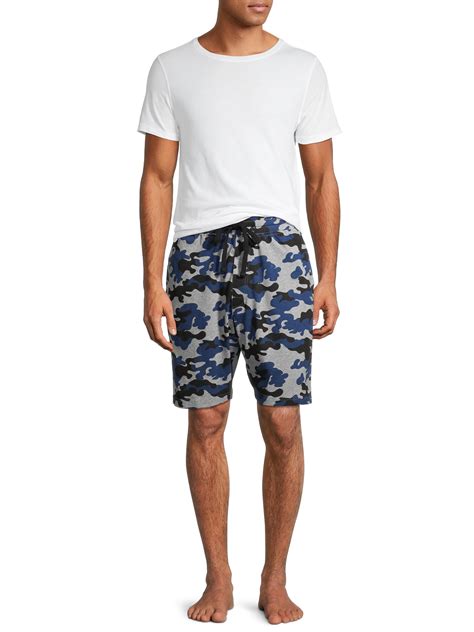 Hanes Mens And Big Mens Jersey Camo Sleep Shorts 2 Pack