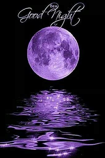 Purple: #Purple Moon. Good night everyone. Sweet dreams and may God ...