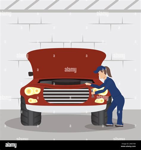 Auto Mechanic Cartoon High Resolution Stock Photography And Images Alamy