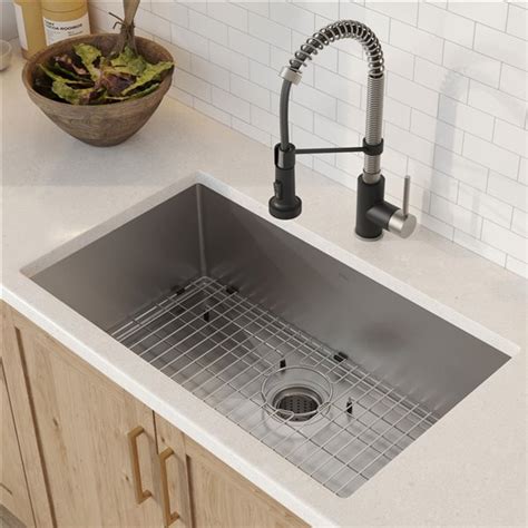 Kraus Standart Pro Undermount Kitchen Sink With Matte Black Faucet