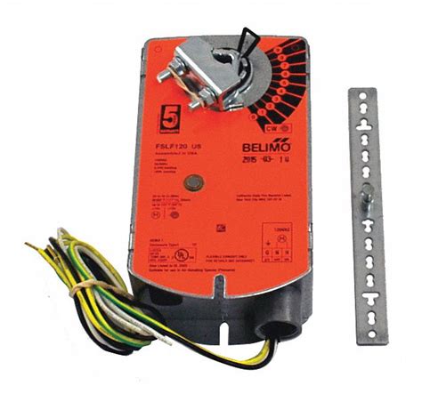 Belimo 120v Ac Onoff Fire And Smoke Damper Actuator 120vac 32° To 122°f 30 In Lb 15 Sec