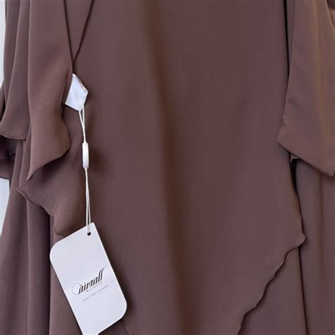 Khimar Luxe Mousseline Taupe V Tements Pour Femme Musulmane