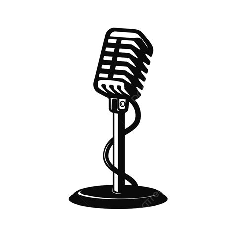 Retro Microphone Clipart Hd Png Retro Style Microphone Isolated On