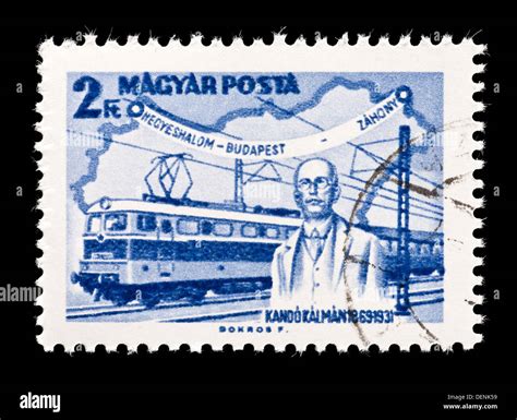 Postage Stamp From Hungary Depicting A Statue Of Kalman Kando