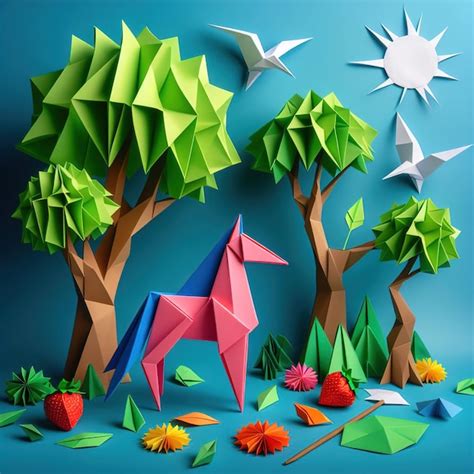 Imágenes de Escena Animales Origami Descarga gratuita en Freepik