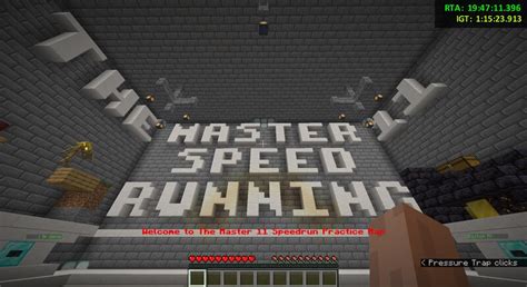 The Master 11 Speedrun Practice Map Minecraft Map