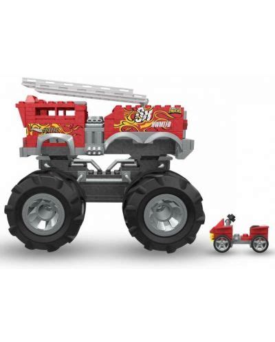 Детска играчка Hot Wheels Monster Trucks Пожарна 2 в 1 Отлична цена Ozone bg