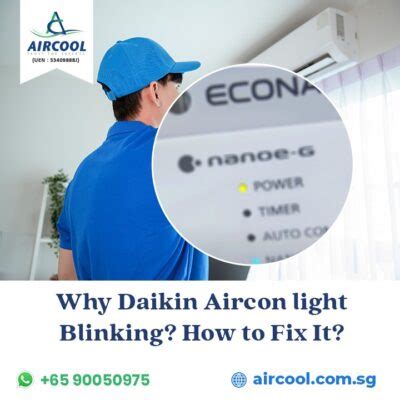 Why Daikin Aircon Light Blinking How To Fix It Aircool Aircon