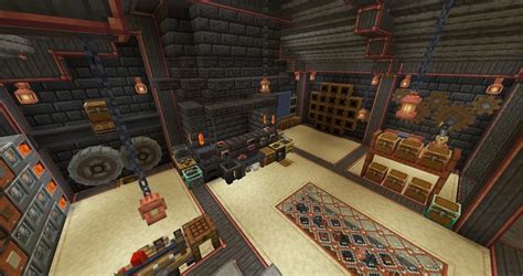 Stoneblock 3 Base Workshop Interior Minecraft Map