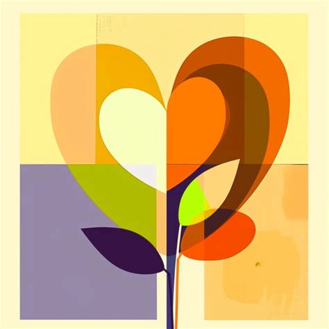 Abstract Flower Heart Art Print Free Stock Photo Public Domain Pictures