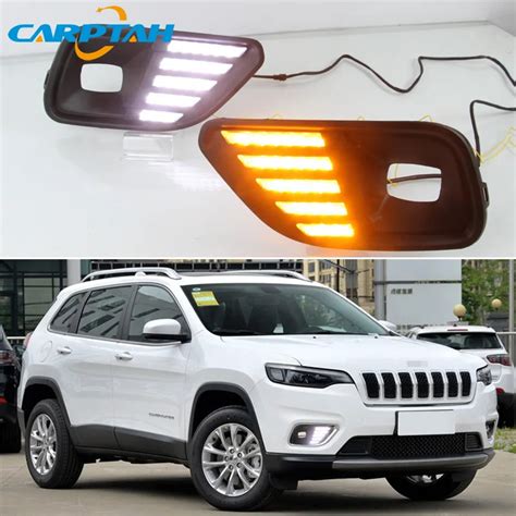 Luz LED de circulación diurna para Jeep Cherokee 2019 2020 impermeable