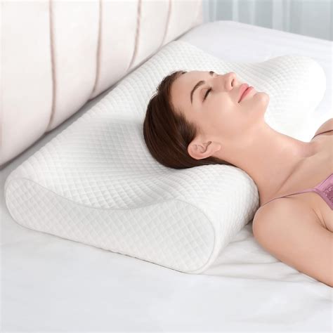 AM AEROMAX Queen Size Firm Contour Memory Foam Pillow Cervical Pillow