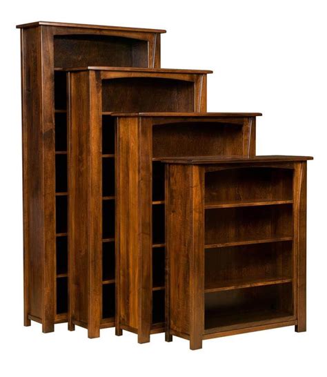 Ellis Solid Wood Contemporary Bookcase Countryside Amish Furniture