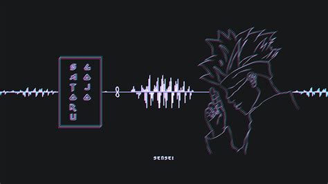 Wallpaper Sensei Satoru Gojo Jujutsu Kaisen Jujutsukaisen Glitch