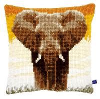 Kits Coussins Canevas Kits Coussins Canevas Vervaco Animaux Eléphant